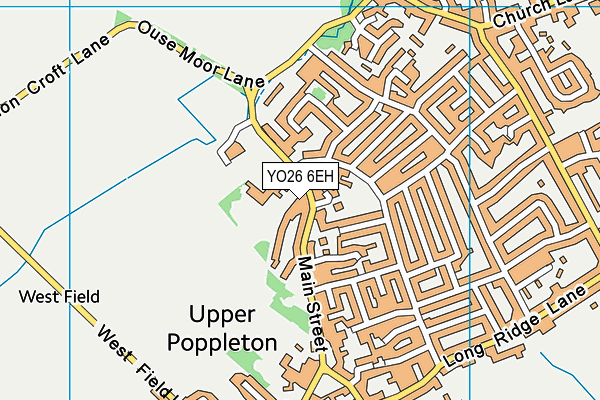 YO26 6EH map - OS VectorMap District (Ordnance Survey)