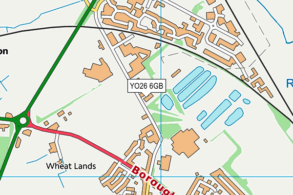 YO26 6GB map - OS VectorMap District (Ordnance Survey)