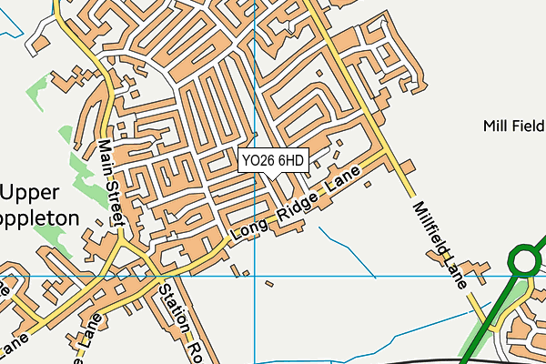 YO26 6HD map - OS VectorMap District (Ordnance Survey)