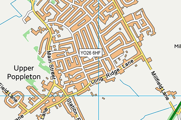 YO26 6HF map - OS VectorMap District (Ordnance Survey)