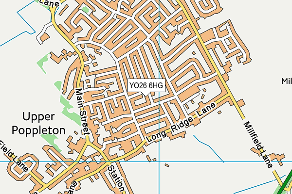 YO26 6HG map - OS VectorMap District (Ordnance Survey)