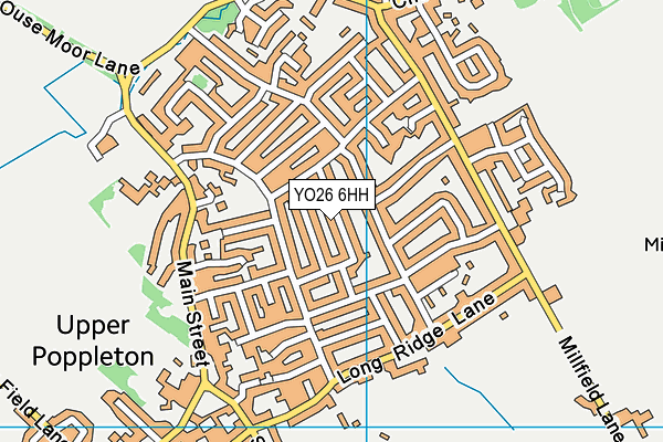 YO26 6HH map - OS VectorMap District (Ordnance Survey)