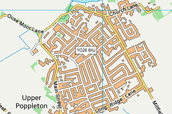 YO26 6HJ map - OS VectorMap District (Ordnance Survey)