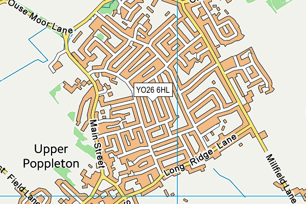 YO26 6HL map - OS VectorMap District (Ordnance Survey)
