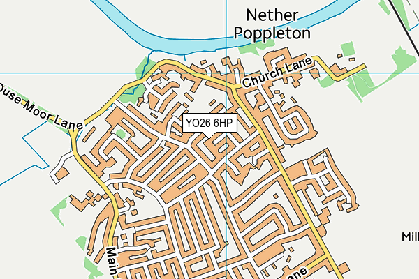 YO26 6HP map - OS VectorMap District (Ordnance Survey)
