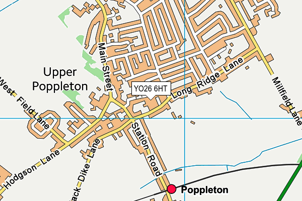 YO26 6HT map - OS VectorMap District (Ordnance Survey)