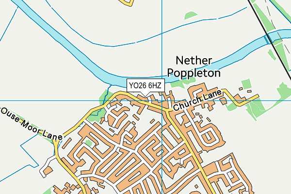 YO26 6HZ map - OS VectorMap District (Ordnance Survey)
