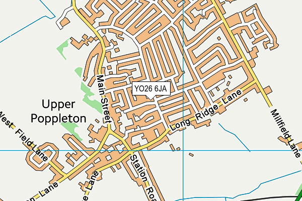 YO26 6JA map - OS VectorMap District (Ordnance Survey)