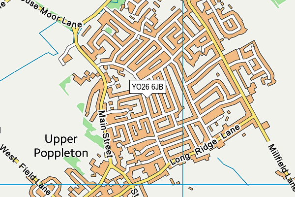 YO26 6JB map - OS VectorMap District (Ordnance Survey)