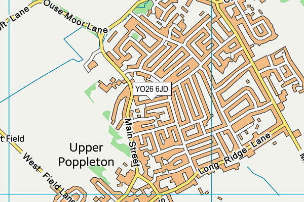 YO26 6JD map - OS VectorMap District (Ordnance Survey)