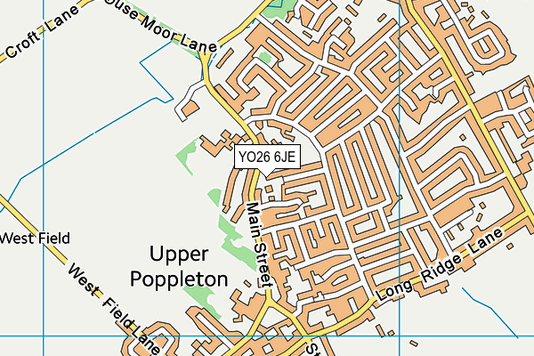 YO26 6JE map - OS VectorMap District (Ordnance Survey)