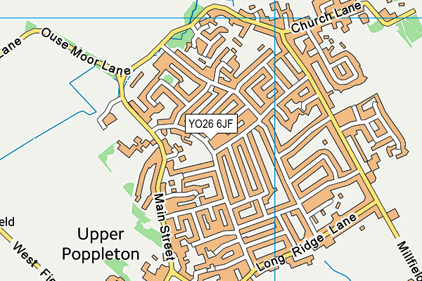 YO26 6JF map - OS VectorMap District (Ordnance Survey)