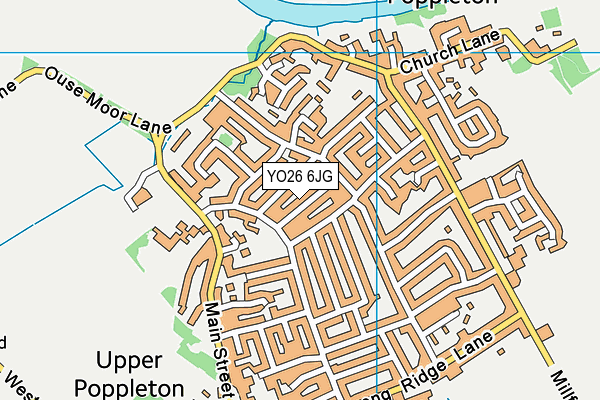 YO26 6JG map - OS VectorMap District (Ordnance Survey)
