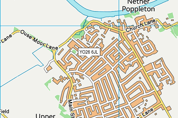 YO26 6JL map - OS VectorMap District (Ordnance Survey)