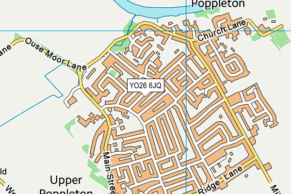 YO26 6JQ map - OS VectorMap District (Ordnance Survey)