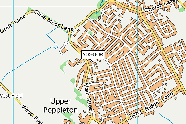 YO26 6JR map - OS VectorMap District (Ordnance Survey)