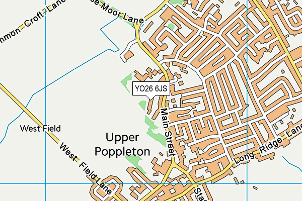 YO26 6JS map - OS VectorMap District (Ordnance Survey)