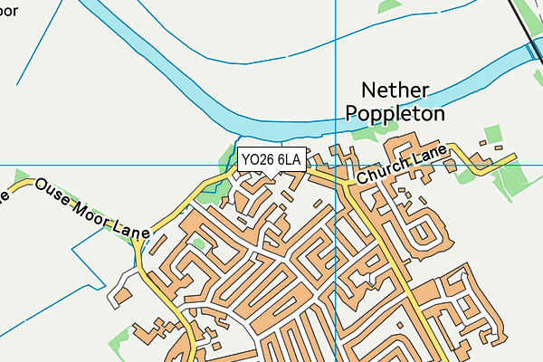 YO26 6LA map - OS VectorMap District (Ordnance Survey)