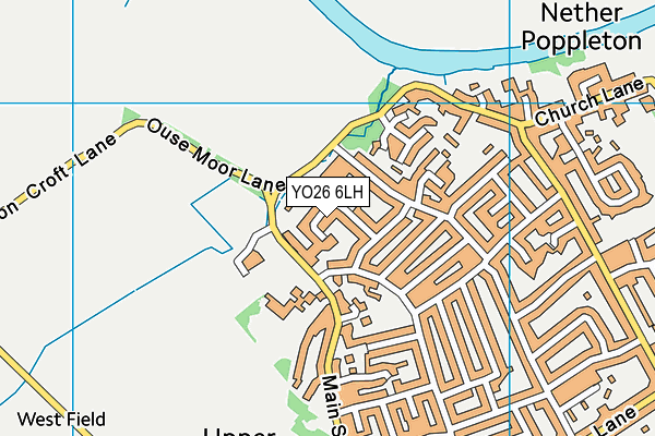 YO26 6LH map - OS VectorMap District (Ordnance Survey)