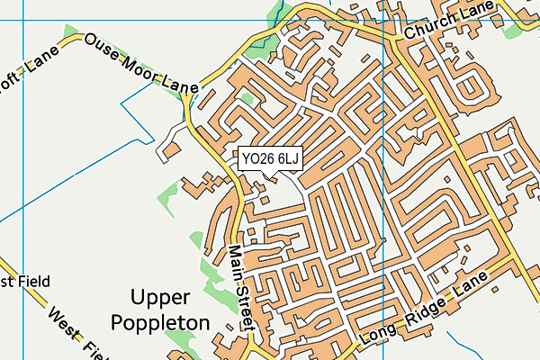 YO26 6LJ map - OS VectorMap District (Ordnance Survey)