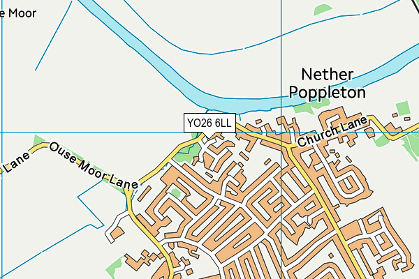 YO26 6LL map - OS VectorMap District (Ordnance Survey)