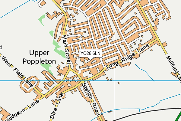 YO26 6LN map - OS VectorMap District (Ordnance Survey)