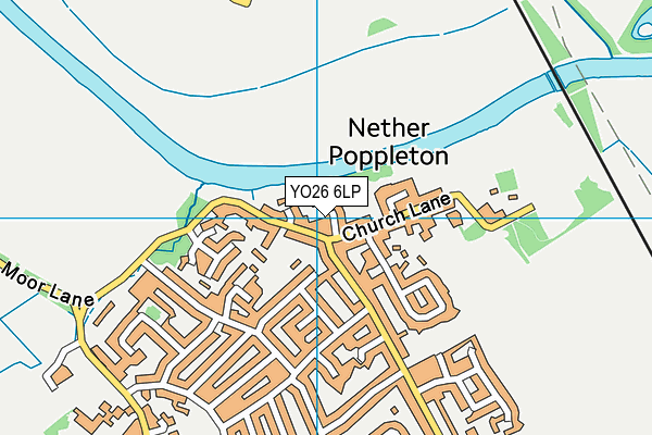 YO26 6LP map - OS VectorMap District (Ordnance Survey)