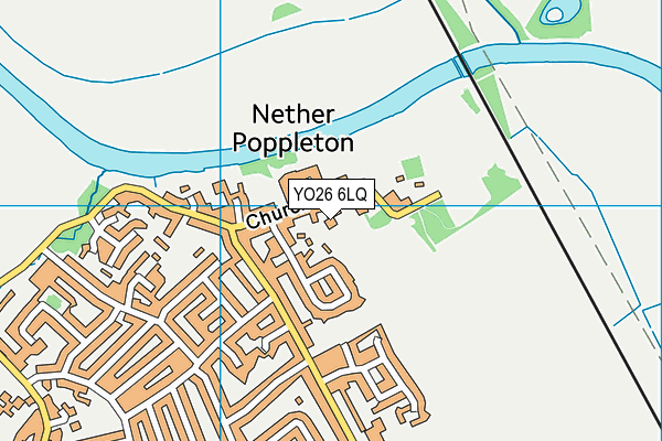 YO26 6LQ map - OS VectorMap District (Ordnance Survey)