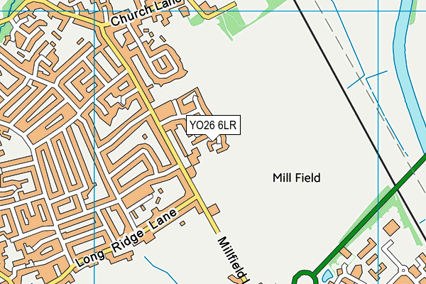 YO26 6LR map - OS VectorMap District (Ordnance Survey)