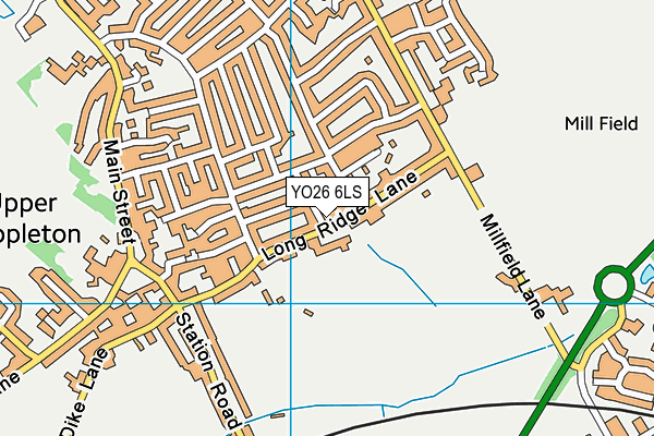 YO26 6LS map - OS VectorMap District (Ordnance Survey)