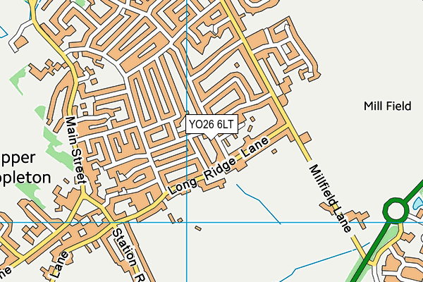 YO26 6LT map - OS VectorMap District (Ordnance Survey)