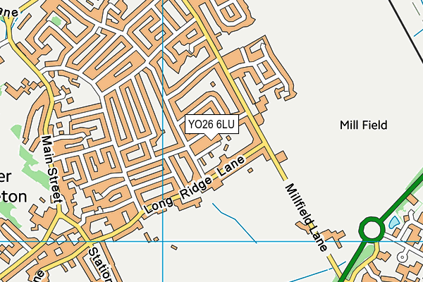 YO26 6LU map - OS VectorMap District (Ordnance Survey)