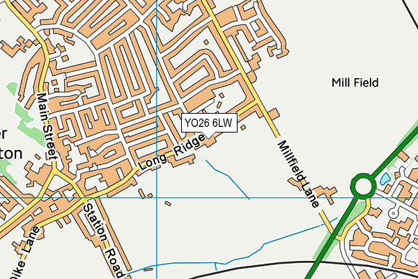 YO26 6LW map - OS VectorMap District (Ordnance Survey)