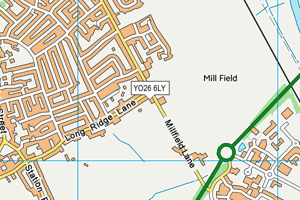 YO26 6LY map - OS VectorMap District (Ordnance Survey)