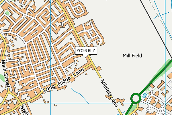 YO26 6LZ map - OS VectorMap District (Ordnance Survey)
