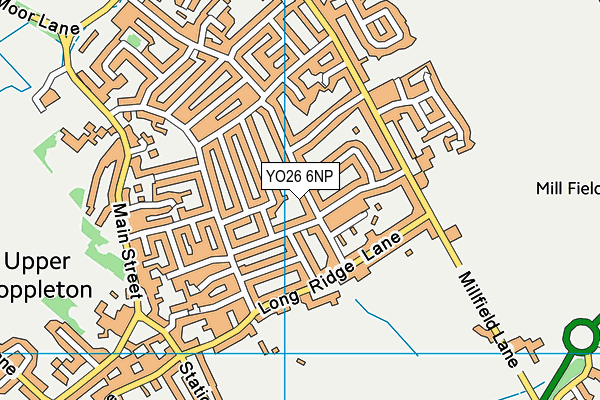 YO26 6NP map - OS VectorMap District (Ordnance Survey)
