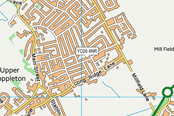 YO26 6NR map - OS VectorMap District (Ordnance Survey)