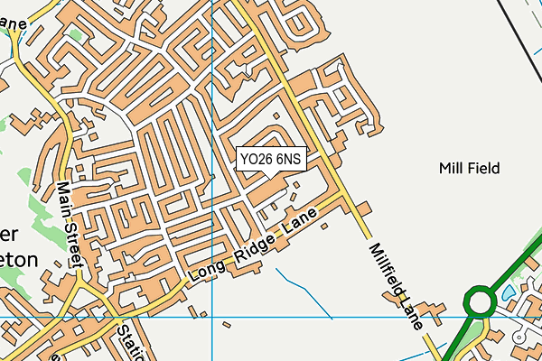 YO26 6NS map - OS VectorMap District (Ordnance Survey)