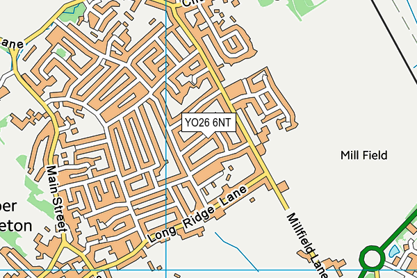 YO26 6NT map - OS VectorMap District (Ordnance Survey)