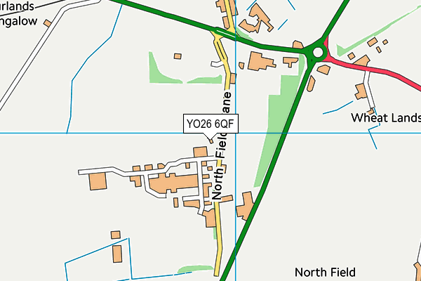 YO26 6QF map - OS VectorMap District (Ordnance Survey)
