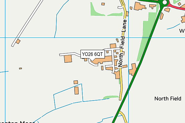 YO26 6QT map - OS VectorMap District (Ordnance Survey)
