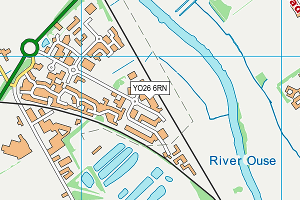 YO26 6RN map - OS VectorMap District (Ordnance Survey)