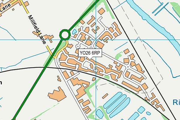 YO26 6RP map - OS VectorMap District (Ordnance Survey)