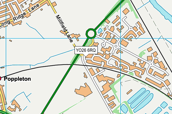 YO26 6RQ map - OS VectorMap District (Ordnance Survey)