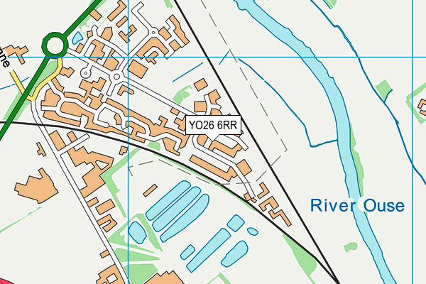 YO26 6RR map - OS VectorMap District (Ordnance Survey)