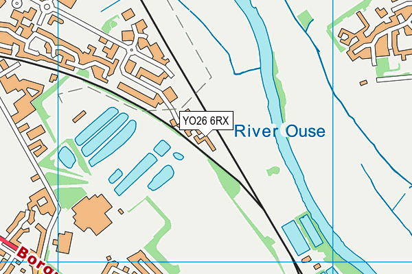 YO26 6RX map - OS VectorMap District (Ordnance Survey)