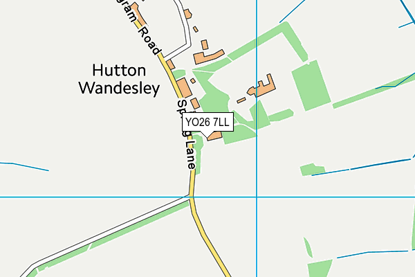 YO26 7LL map - OS VectorMap District (Ordnance Survey)