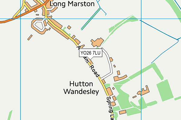 YO26 7LU map - OS VectorMap District (Ordnance Survey)