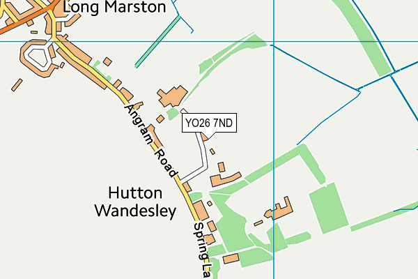 YO26 7ND map - OS VectorMap District (Ordnance Survey)