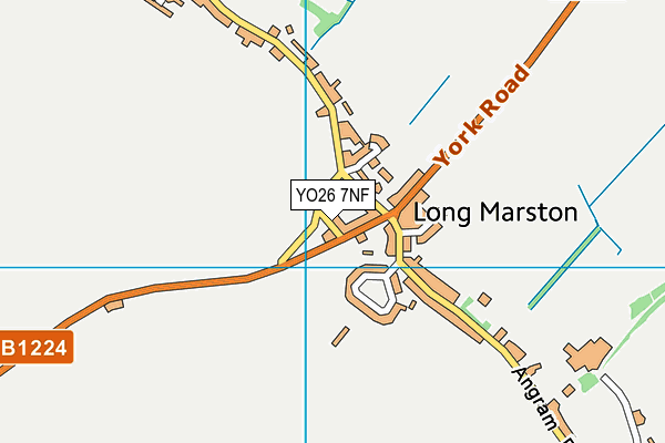 YO26 7NF map - OS VectorMap District (Ordnance Survey)